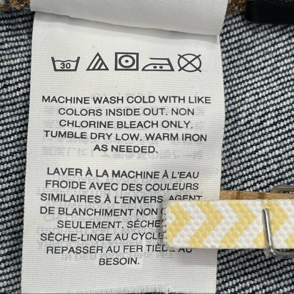 Madewell Stretch Denim Straight StepHem Mini Skirt Size 29 - Picture 13 of 14